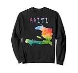 Le t-shirt à l'aquarelle de la carte d'Haiti est un excellent cadeau pour les amateurs de géographie et de carte. Le t-shirt avec carte d'Haiti est un cadeau cool pour les amateurs de carte et de Haiti, dessiné à la main avec la carte de Haiti pour hommes, femmes et enfants
