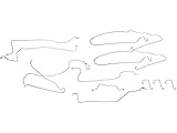 Marketplace Auto Parts Brake Hydraulic Line 11 Piece Kit - Compatible with 2003-2006 Chevy Suburban 1500