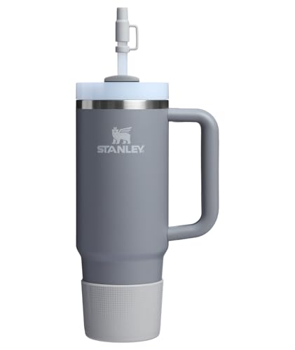 Image of Stanley Quencher Boot and Straw Cover Cap | Anti-Slip Silicone Protector for Tumbler with Handle | Accessory Set for Stainless Steel Drinking Cup | BPA-Free