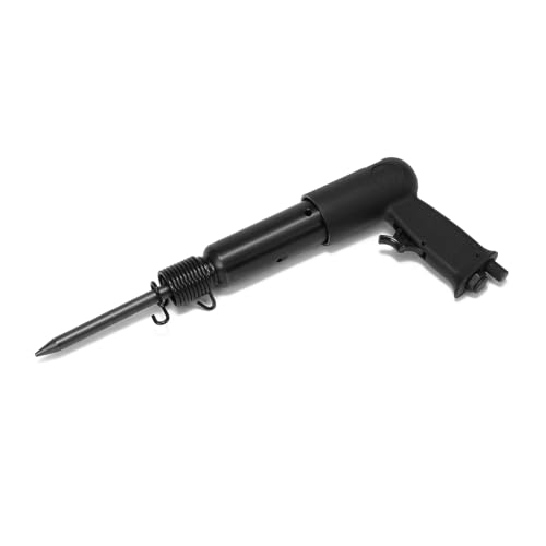 Combo de martelo pneumático 190 de cilindro médio com acessório de agulha e conjunto de cinzel de 4