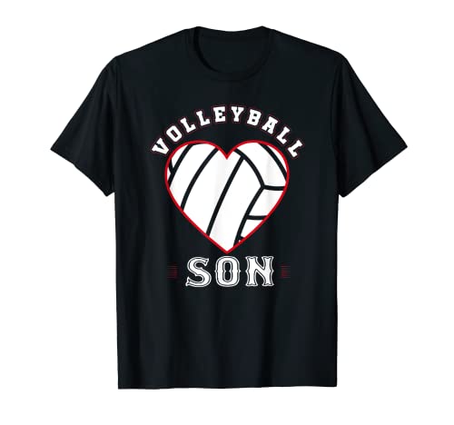 Hijo Voleibol Regalos Divertido Día del Padre Amante de los Deportes Familia Camiseta