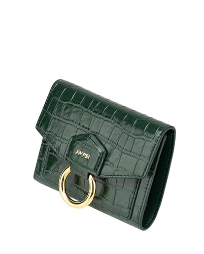 JW PEI Stella Wallet - Dark Green Croc4