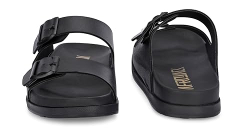 Image of AFROJACK Men's Sandals | Casual Sandal /Slippers For Men With PU Upper | Comfortable Sole Stylish & Durable Design | Slip-on Style | Light Weight, s4500