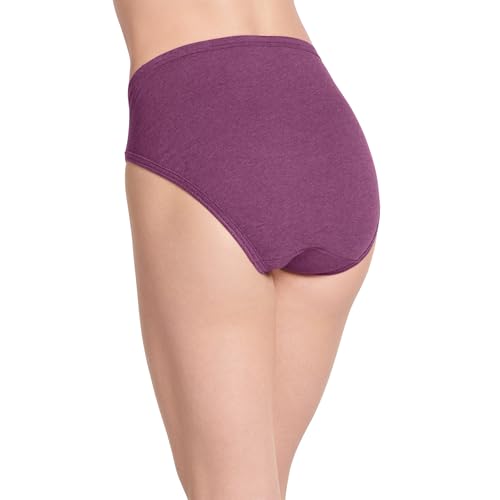 Image of Jockey Women's Underwear Elance French Cut - 3 Pack, Oatmeal /Boysenberry /Perfect Purple, 7