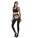 Legging anti Cellulite, Pantalon de Sudation, Legging Femmes Taille Haute avec Nanotechnologie pour Tonifier des Cuisses et Obtenir Un Ventre Plat pendant Yoga/Jogging/Pilates/Fitness,Noir,M