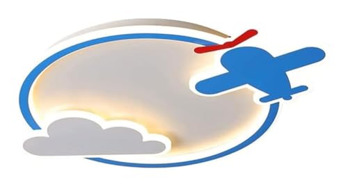 Plafonnier LED moderne enfant éclairage plafond avion 50 cm luminaire dessin animé métal