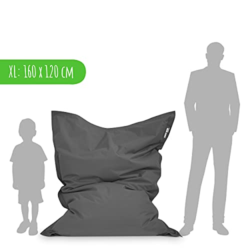 Outdoor Sitzsack Green Bean 120x160cm für Garten und Terrasse