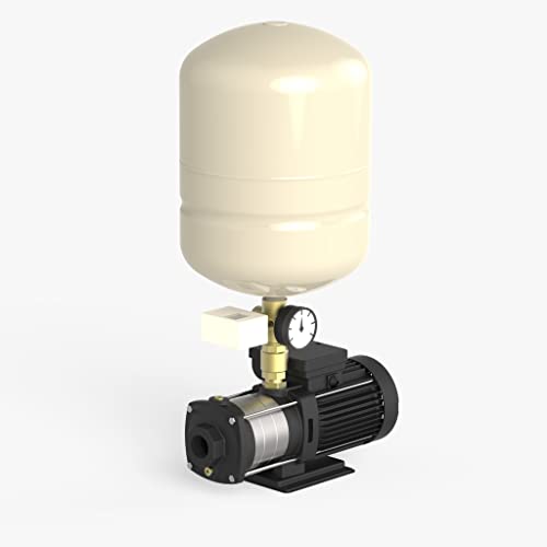 Image of Pressure Booster Pump With 24 liter Tank And fully Automatic pump- GAUR PUMPS -HIGH PRESSURE PUMP (for Bathroom, Car Wash, Gardening, Washing Machine, ETC) (1.5 HP BOOSTER PUMP- (1 TO 7 BATHROOM))