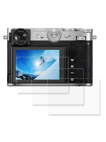 iDaPro [3Pcs per Vetro Temperato per Fujifilm GFX100RF Fuji GFX 100RF GFX100 RF Camera Pellicola Protettiva,Vetro temperato, Durezza 9H, Antigraffio, Antibolla, Antimpronta