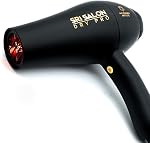 Skin Research Institute Salon Dry Pro Infrared Hair Dryer - Negative Ions for Reduced Frizz, Fast-Drying and Max Shine, Attachments Included
