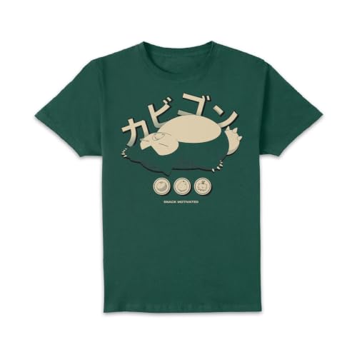 Official Pokémon Snorlax Relaxation T-Shirt Mens Green - S
