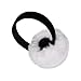 surell Faux Mink Earmuff (White) - Women’s Winter Ear Muff with Velvet Band - Fake Fur Ear Warmer - Thick Plush Outdoor Headwear - Girls Warm Ear Warmer for Cold Weather - Winter Fashion Accessory