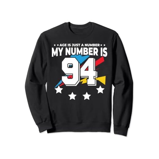 Age Is Just Number - Deportes 94 años de edad divertido cumpleaños 94 Sudadera