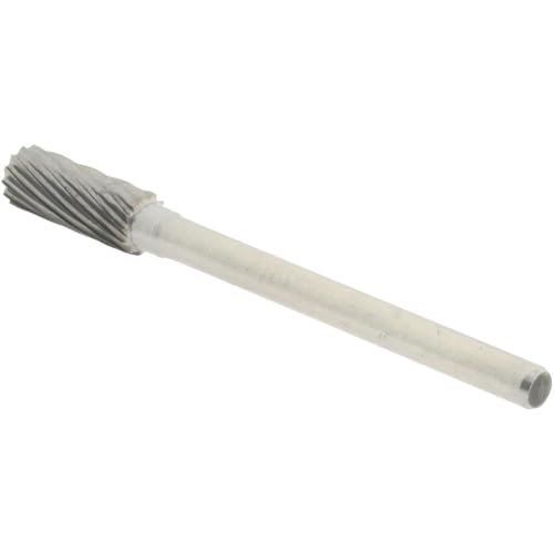 Fresa abrasiva cilindro extremo plano 3/16" corte simple miniatura 3