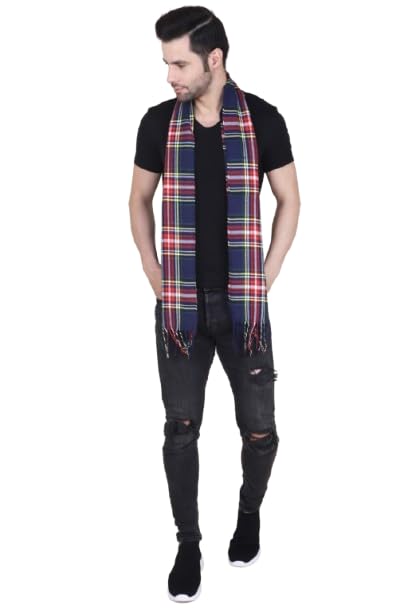 cazzano Checkered Men's Muffler Elegant Design Great Pack of 1-picture-18