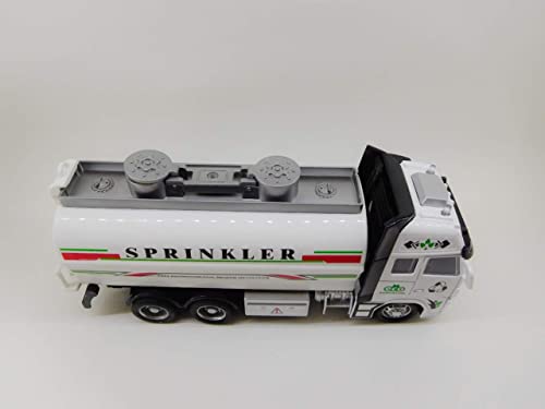 Image of Friction Power Sprinkler Truck Toy for 3+ Years Old Kids Boys Girls Pull Back Vehicles Die cast Alloy Model Sanitation Water Tanker Truck (Multicolor)