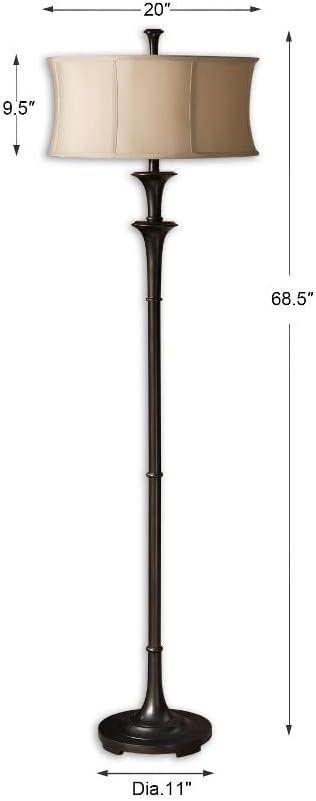 Uttermost Brazoria - 1 Light Floor Lamp - 20 inches Wide by 20 inches deep