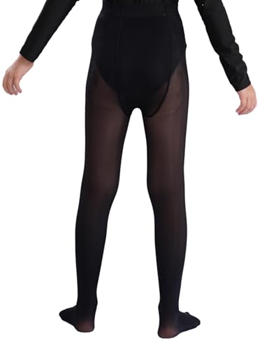 Kaerm Kids Girls Rip-Resistant Semi-Sheer Dance Tights High Waist Footed Leggings Ballet Practice Pantyhose3