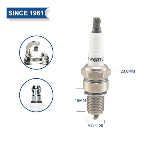 3 Stück F6RTC für 995/WR6DC 7900/WR7DC, für RN9YC RN10YC RN11YC Zündkerze, für 3047/W20EPR-U/VW20, für MTD 951-10292 751-10292 TORCH 131-039