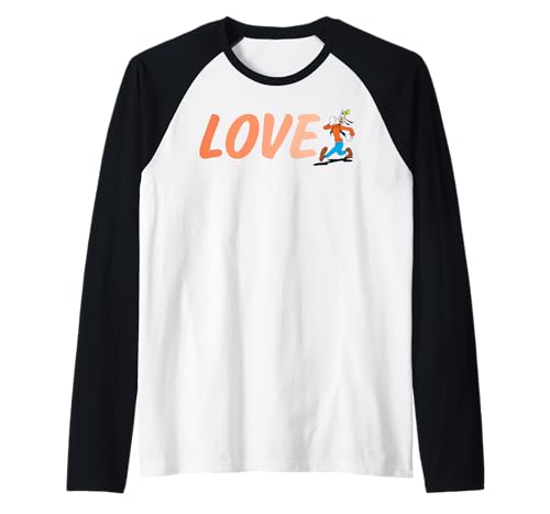 T-shirt Raglan Disney Love Goofy idéal pour vos sorties aux parcs