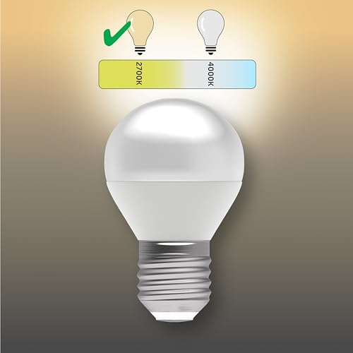 BELL Lighting E27 Edison Screw Cap Dimmable Light Bulb LED Golf Ball 6 Pack | Warm White 2700K | 470 Lumen 4.7W | Energy Saving Round LED Light Bulb | 40W Lamp Equivalent - Image 2