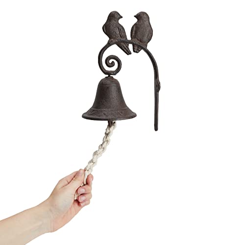 Juvale-Love-Birds-Cast-Iron-Dinner-Bell-Antique-Style-Farmhouse-Wall-Mounted-Decoration-for-Outside-The-House-45-x-85-x-15-in Juvale Love Birds Cast Iron Dinner Bell Antique Style Farmhouse Wall Mounted Decoration for Outside The House 45 x 85 x 15 in