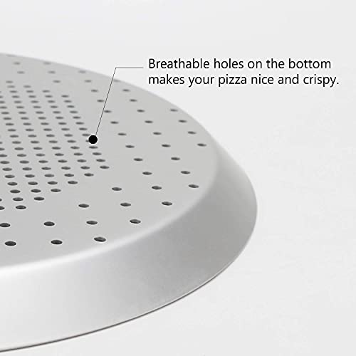 Beasea Pizza Pan With Holes, 14 Inch &16 Inch Nonstick Pizza Tray For Oven, Carbon Steel Round Pizza Bakeware Sheet For Restaurants And Homemade Oven Baking Supplies #TOP3