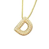 Jewellry Classic New for Lendy Inicials English Alphabet 26 AZ Letter Colgante Gold Oro Collar capricho para Mujeres con Accesorios de Joyas Regalo Creativo