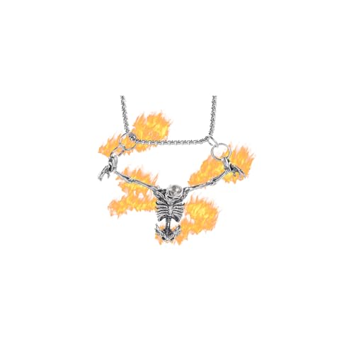 Choker Skeleton Goth pour affirmer un style alternatif sans pierre précieuse