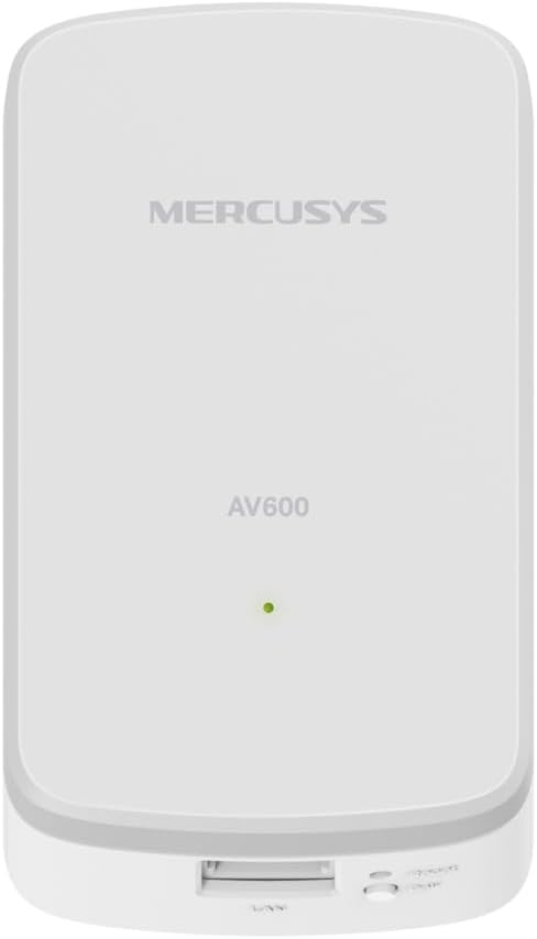MERCUSYS MP300 Powerline Kit Homeplug AV2, скорость до 600 Мбит/с, дальность до 300 метров, порт LAN, Plug and Play, совместимость со всеми роутерами, экономия энергии до 85%