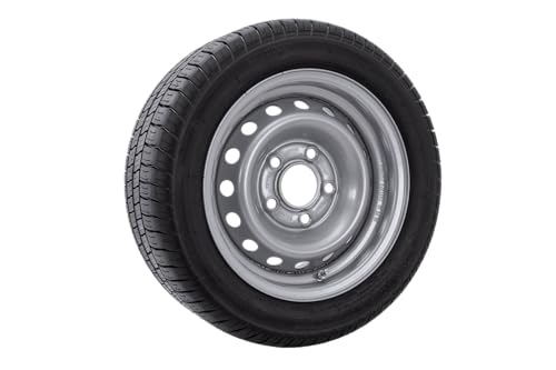Roue Complète Remorque 195/50 R13C 104/101N – Pneu Remorque Renforcé – Jante Acier 13 Pouces 5x112 – Haute Capacité