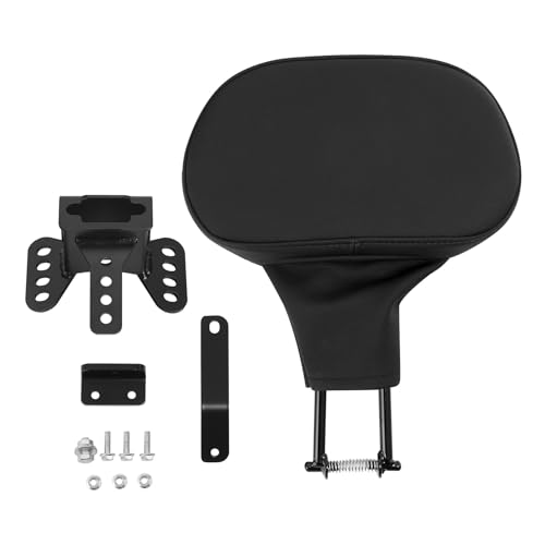 Coussin de dossier conducteur noir ergonomique à mémoire de forme pour assise moto Touring