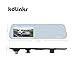 KDLINKS® R100 Ultra HD 1296P Front + 1080P Rear 280° Wide Angle Anti-Glare Rearview Mirror Dual Lens Dash Cam with IPS 5