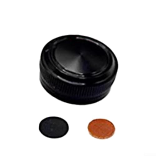 Startbuymore Aluminum Fishing Reel Spool Tension Knob Cap Replacement Part Compatible With Baitcast Reels (Fits Similar Metanium-Style Models) With Knurled Threads And Gaskets(black)