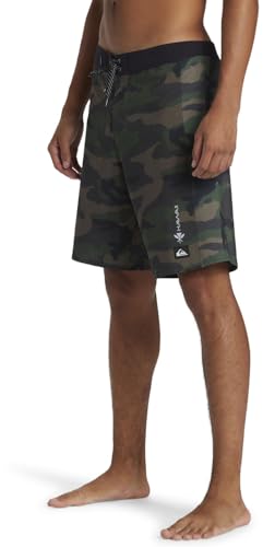 Quiksilver - Mens Highline Hawaii Arch 19 Boardshort, Color Surf Days/Camo, Size: 313