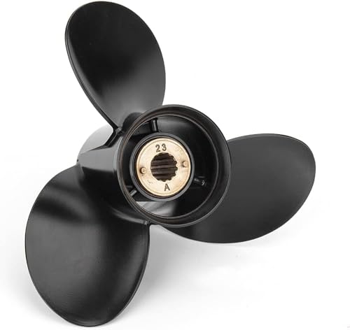 Image of Upgrade OEM 13 Spline Tooth Aluminum Outboard Boat Propeller for Mercury Motos 30 /35 /40 /45 /50 /55 /60 /70HP, Rh