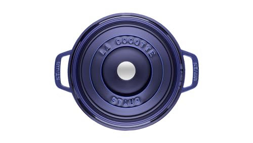 Image of Staub Dark Blue Round Cocotte, 2.75-quart