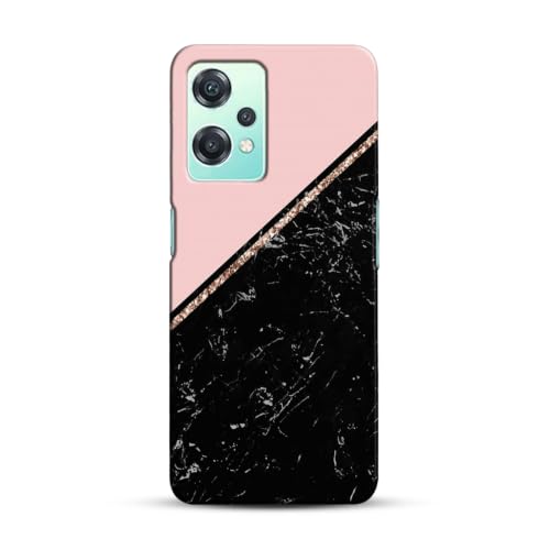 Image of COLORflow Back Cover Compatible with OnePlus Nord CE 2 Lite 5G | Beautiful Black Pink Marble | Designer Printed Hard CASE Bumper Back Cover Compatible with OnePlus Nord CE 2 Lite 5G