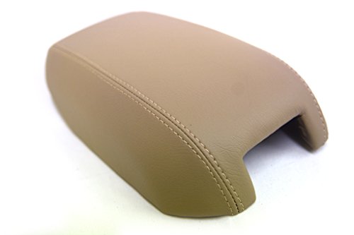KarDesigners Fits 2003-2014 Volvo XC90 Synthetic Beige Leather Console Armrest Cover (Skin Only)