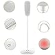 Retoo Schreibtischlampe LED mit Touch Dimmbare mit 3 Helligkeits, Schreibtischleuchte mit flexiblem Schwanenhals Büro Tischlampe, Tageslichtlampe, Nachttischlampe für Lesen, Arbeiten, Lernen, Weiß