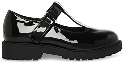 Steve Madden Girls Adaptive Suzey Mary Jane, Black Patent, 4 Wide Big Kid | Image 5
