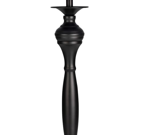 Lighting Supermarket Messini Large Black Elegant Candlestick Table Lamp Base Only - Image 3