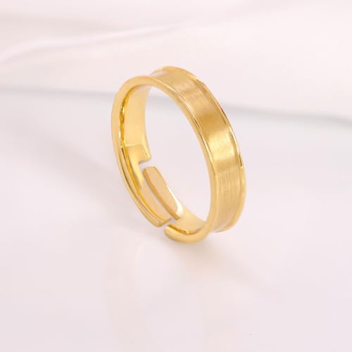 Image of ZAVYA 925 Sterling Silver Gold Plated CZ Men's Ring | Gift for Men & Boys | With Certificate of Authenticity and 925 Hallmark
