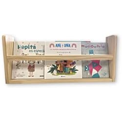 Estanterias Montessori Ikea idecu Librería Infantil para Pared - Estantería Montessori - Ideal para Libros y Almacenaje de Juguetes - Estimula el Aprendizaje e Independencia de los Niños - Incluye Tornillos - 70 x 30 x 10 cm