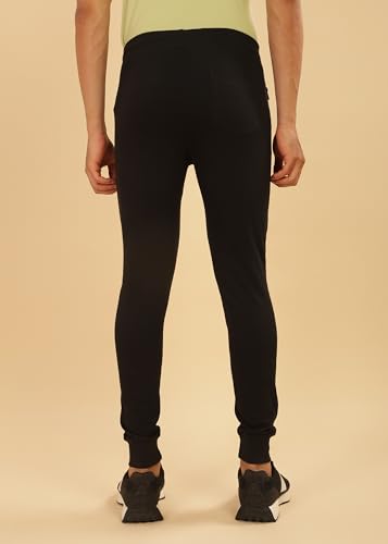 Image of Force NXT Men's Super Combed Cotton Rich French Terry Fabric Solid Joggers | Active Joggers for Men | Comfortable Waistband with Zipper Pocket for Daily Workout