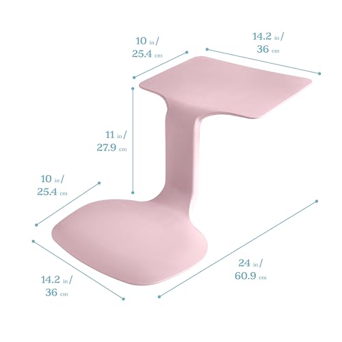 Image of ECR4Kids The Surf Portable Activity Lap Desk, Classroom Essentials, Pink, 10-Pack