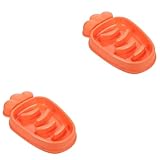Angoily 2stücke Carrot Shape Haustier Langsamer Fressnapf Für Hunde Und Katzen Anti-schling-schüssel Für Gesunde Verdauung Große Kapazität Unterhaltsame Fütterungslösung Für