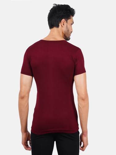 Image of RAMRAJ COTTON Men White Round Neck Half Sleeve Cotton Undershirt /Vest /Banian|Moisture Wick Vest|Soft Fabric