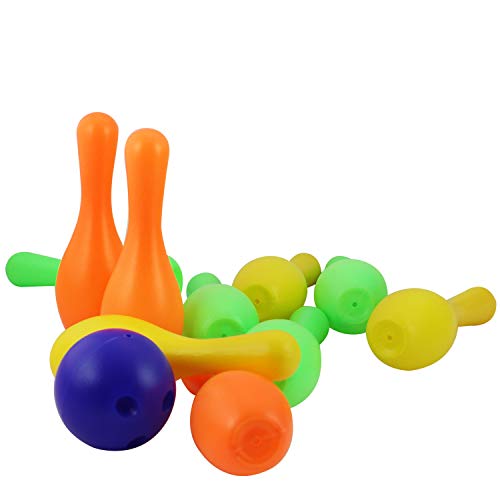 EKTA Kid Bowling Set (Medium) 6 Pins, Multi Color