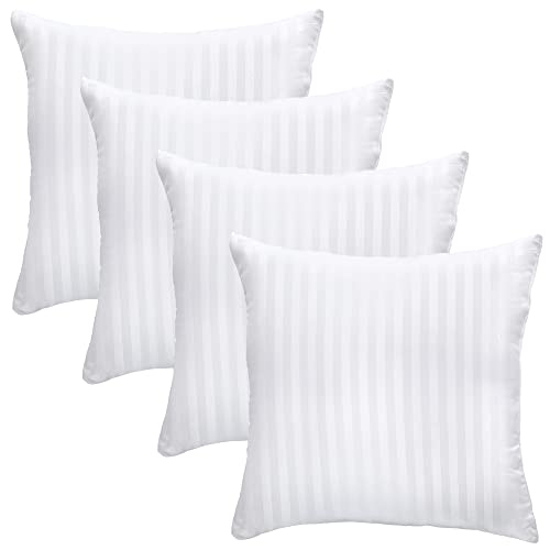 Niagara Sleep Solution Bettkissen 4 Pack 18x18 Cotton Stripe weiß Cover